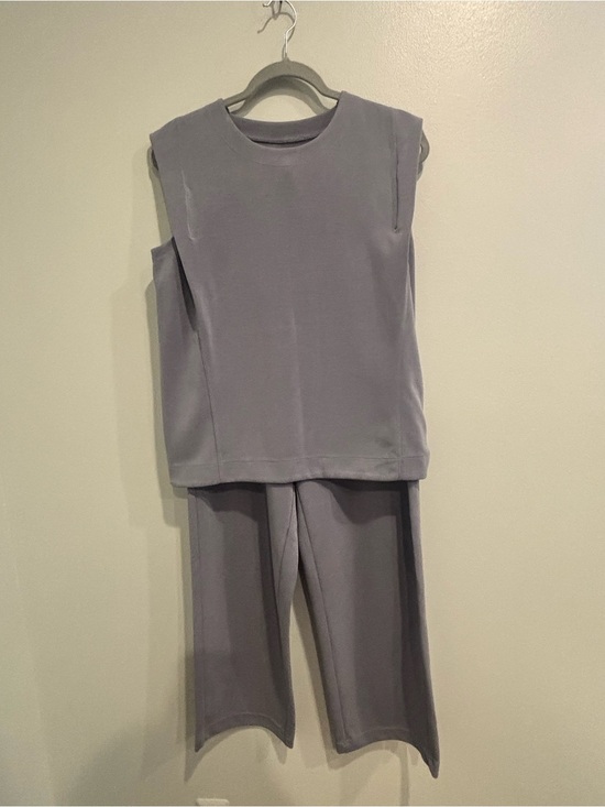 Athleta Pants - Athleta S Casual Sleeveless Top & Wide-Leg Pants Set in Dusty Lavender